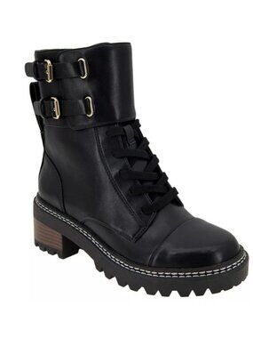 BCBG Curtis Women’s Black Lug Sole Boots Size 5 NEW